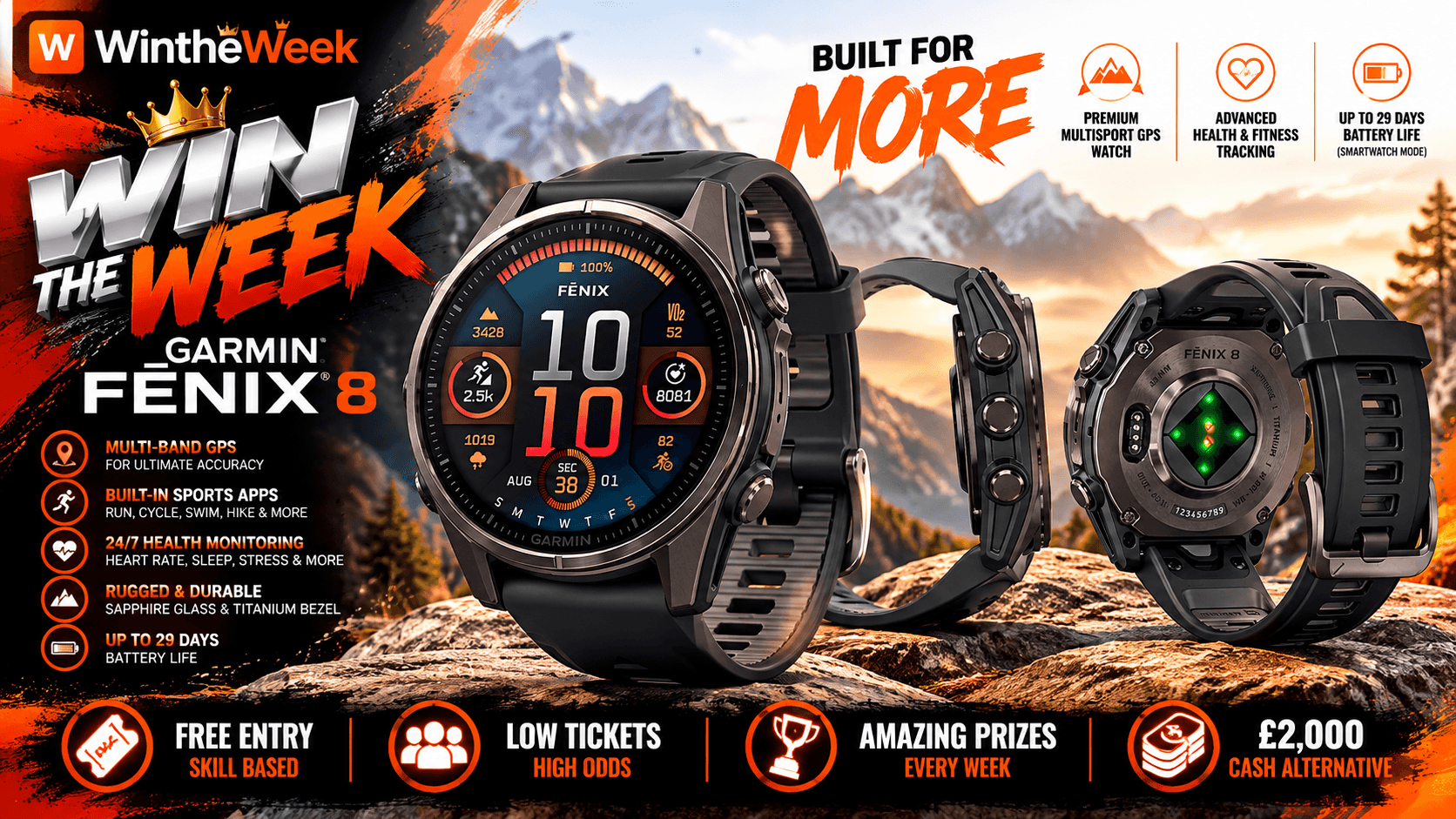 Garmin Fenix 8 Smart Watch